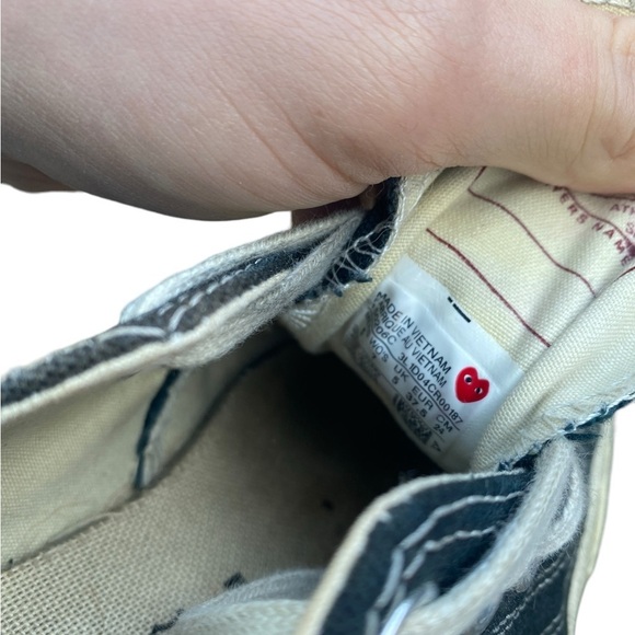 Commes Des Garçons Converse Low Sneakers Size 7 - Picture 10 of 15
